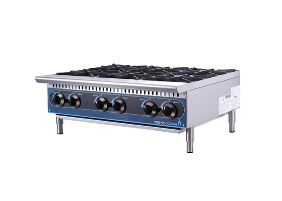 Nhà hàng thương mại Thiết bị nhà bếp Bếp gas để bàn 24-inch 4 đầu đốt
