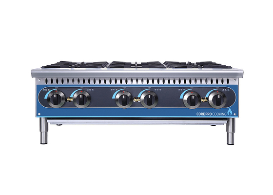Nhà hàng thương mại Thiết bị nhà bếp Bếp gas để bàn 24-inch 4 đầu đốt
