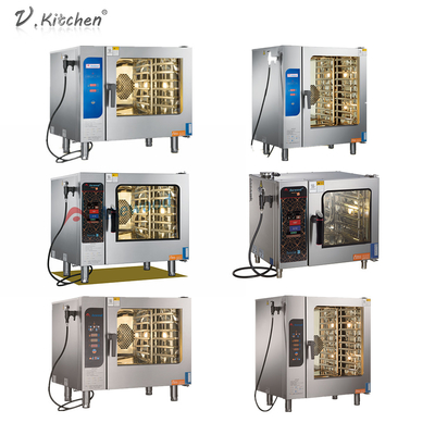 Hotel Digital 6 Khay Lò nướng đối lưu 6 * 1/1 GN Combi