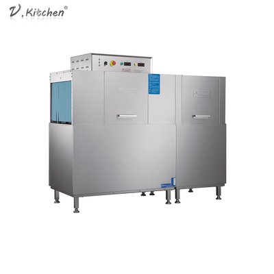 Rack Băng tải Kênh đôi Máy rửa bát thương mại