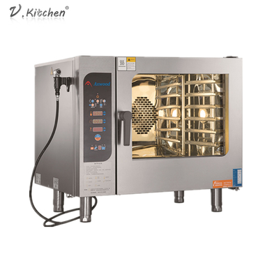 Điện 6 Khay 300 ℃ Lò nướng đối lưu Combi