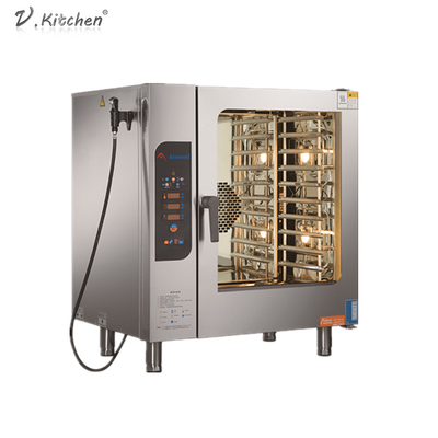 Điện 6 Khay 300 ℃ Lò nướng đối lưu Combi