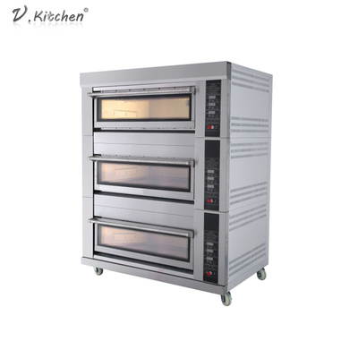 Đối lưu quay 220V Pita Bánh mì Pizza Lò nướng bằng gas