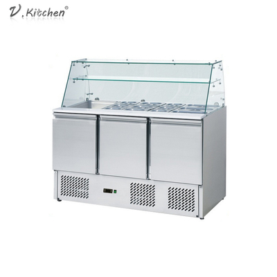 Thiết bị làm lạnh thương mại 390L 3 cửa Counder Chiller